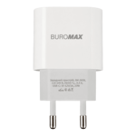 Мережевий зарядний пристрій Buromax Type-C, PD 20 Вт, білий (BM.0658)