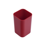 Стакан пластиковый квадратный Арника, красный (81672)