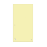 Индекс-разделитель Donau, 105х230 мм, 100 шт, картон, желтый (8620100-11PL)