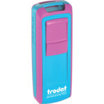 Карманная оснаска для штампа Trodat Pocket Printy 9512 розово-голубая 47х18 мм