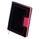 Ежедневник недатированный Buromax Rialto, А5, 320 стр., черный+розовый (BM.2012-10)