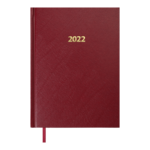 Ежедневник датированный 2022 Buromax STRONG А5 бордовый 336 с (BM.2129-13)