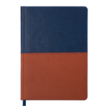 Ежедневник датированный Buromax Quattro, А5, синий+коричневый (BM.2140-75)