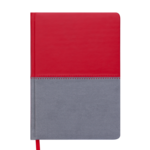 Щоденник датований Buromax Quattro, А5, червоний + сірий (BM.2140-79)
