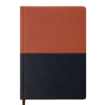 Ежедневник датированный Buromax Quattro, А5, коричневый+черный (BM.2140-80)