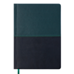 Ежедневник датированный Buromax Quattro, А5, темно-зеленый+черный (BM.2140-82)