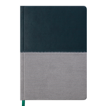 Ежедневник датированный Buromax Quattro, А5, серый+темно-зеленый (BM.2140-83)