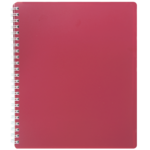 Тетрадь на пружине Buromax Classic, B5, 80 л, пласт. обл, клетка, красный (BM.2419-005)