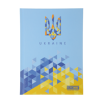 Блокнот Buromax Ukraine А5 96 л. в клетку твердая картонная обложка голубой (BM.24511101-14)