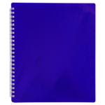 Тетрадь на пружине Buromax Cobalt, B5, 96 л, клетка, пласт. обложка, синий (BM.2463-02)