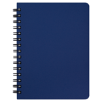 Зошит для нотаток на пружині Buromax OFFICE, А6, 96 арк., клітинка, пластикова обкладинка, синій (BM.24651150-02)