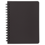 Зошит для нотаток на пружині Buromax OFFICE, А6, 96 арк., клітинка, пластикова обкладинка, темно-коричневий (BM.24651150-19)