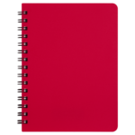 Зошит для нотаток на пружині Buromax BRIGHT, А6, 60 арк., клітинка, пластикова обкладинка, червоний (BM.24654155-05)