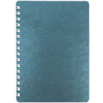 Книга для записей на пружине Buromax Avante, А6, 48 л, клетка, пласт. обложка, синий (BM.2484-02)