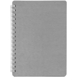 Книга для записей на пружине Buromax Avante, А6, 48 л, клетка, пласт. обложка, серебро (BM.2484-24)