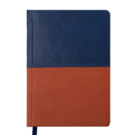 Ежедневник датированный Buromax Quattro, А6, синий+коричневый (BM.2519-75)