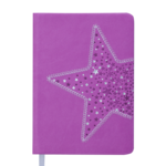 Щоденник недатований Buromax Stella зі штучної шкіри A6 288 с. Фіолетовий (BM.2618-07)