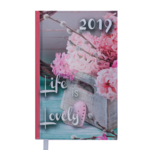 Ежедневник датированный Buromax Romantic, А6, светло-розовый (BM.2561-43)
