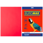 Бумага цветная Buromax, А4, 80г/м2, INTENSIV, красный, 20 листов (BM.2721320-05)