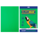 Бумага цветная Buromax, А4, 80г/м2, INTENSIV, зеленый, 50 листов (BM.2721350-04)