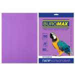 Бумага цветная Buromax, А4, 80г/м2, INTENSIV, фиолетовый, 50 листов (BM.2721350-07)