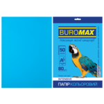 Бумага цветная Buromax, А4, 80г/м2, INTENSIV, светло-синий, 50 листов (BM.2721350-30)