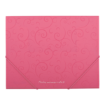 Папка пластиковая на резинках Buromax Barocco, А5, розовый (BM.3902-10)