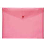 Папка-конверт на кнопке Buromax JobMax, A4, красный (BM.3927-05)