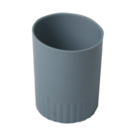 Стакан пластиковый для письменных принадлежностей Buromax Jobmax, серый (BM.6351-09)
