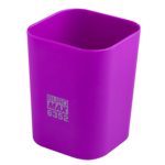 Стакан пластиковый Buromax RUBBER TOUCH для письменных принадлежностей, фиолетовый (BM.6352-07)