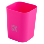 Стакан пластиковый Buromax RUBBER TOUCH для письменных принадлежностей, розовый (BM.6352-10)