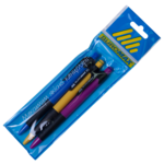 Набір з 3-х кулькових ручок автоматичних Buromax, 0,7 мм, синє чорнило (BM.8209-0143)