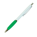 Ручка кулькова автоматична Buromax, 0,7 мм, синє чорнило, зелений грип (BM.8232-04)