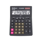 Калькулятор настольный Brilliant 12-разрядный с двухуровневой памятью 155х205х35 мм (BS-8888BK)