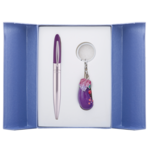 Набор подарочный Langres Aubergine: ручка шариковая + брелок, фиолетовый (LS.122013-07)