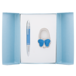 Набор подарочный Langres Lightness (ручка шариковая и крючок для сумки) Синий (LS.122030-02)