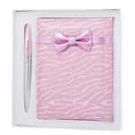 Набір подарунковий Langres Flake: ручка кулькова + дзеркало, рожевий (LS.122032-10)