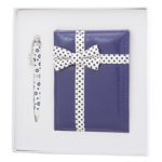 Набір подарунковий Langres Gloss: ручка кулькова + дзеркало, фіолетовий (LS.122034-07)