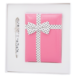 Набор подарочный Langres Gloss: ручка шариковая + зеркало, розовый (LS.122034-10)