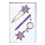 Набор подарочный Langres Star: ручка шариковая + брелок + закладка для книг, фиолетовый (LS.132000-07)