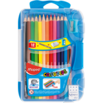 Набор цветных карандашей Maped Color Peps Smart Box 12 цветов с точилкой, ластиком и мини-карандашом (MP.832032)
