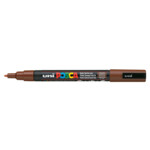 Маркер для всех типов поверхности Uni Posca, 0,9-1,3 мм, коричневый (PC-3M.Brown)