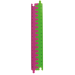 Линейка-пазл пластиковая ZiBi, 20 см, розовый+салатовый (ZB.5605-10)