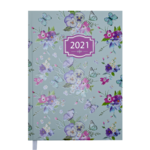 Щоденник датований 2021 Buromax Blossom А5 336 с. Бірюзовий (BM.2136-06)