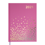 Ежедневник датированный 2021 Buromax Moderna A5 336 с. Розовый (BM.2172-10)