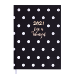 Ежедневник датированный 2021 Buromax Elegant А5 336 с. Черный (BM.2177-01)