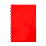 Зошит для записів Buromax Gloss А5 80 арк. у клітинку з пластиковою обкладинкою Червоний (BM.24552151-05)
