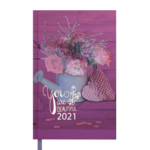 Ежедневник датированный 2021 Buromax Romantic А6 336 с. Розовый (BM.2561-10)