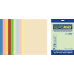 Набір кольорового паперу Buromax PASTEL+INTENSIVE, EUROMAX, 10 кол., 50 арк., А4, 80 г/м² (BM.2721650E-99)
