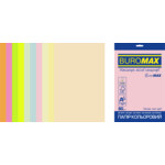 Набор цветной бумаги Buromax Euromax А4, 80г/м2, PASTEL+NEON, 10цв., 20л. (BM.2721720E-99)